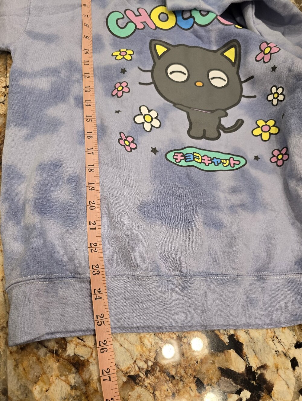 Sanrio Chococat Flowers Lavender Tie-Dye Sweatshirt L - Picture 5 of 5